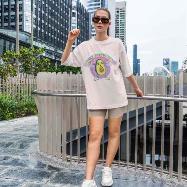 Camiseta Feliz Sorriso Avocado (Criador carregado)