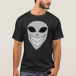 Camiseta Feliz Sorriso de Alienígena Dente Ciência Cósmica 