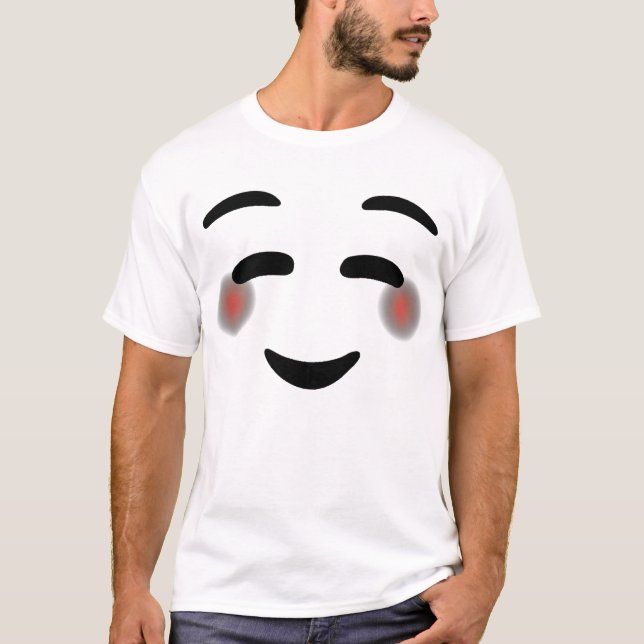 Camiseta Feliz Sorriso Olhos Olhos Olhos Olhos Olhando Olho (Frente)
