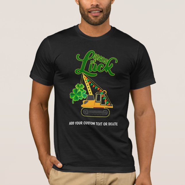 Camiseta Feliz St Patrick Craine Muitas Sorte Trevo (Frente)