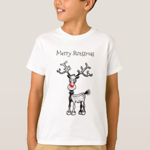 Camiseta Feliz Stressmas Rudolph T-shirt