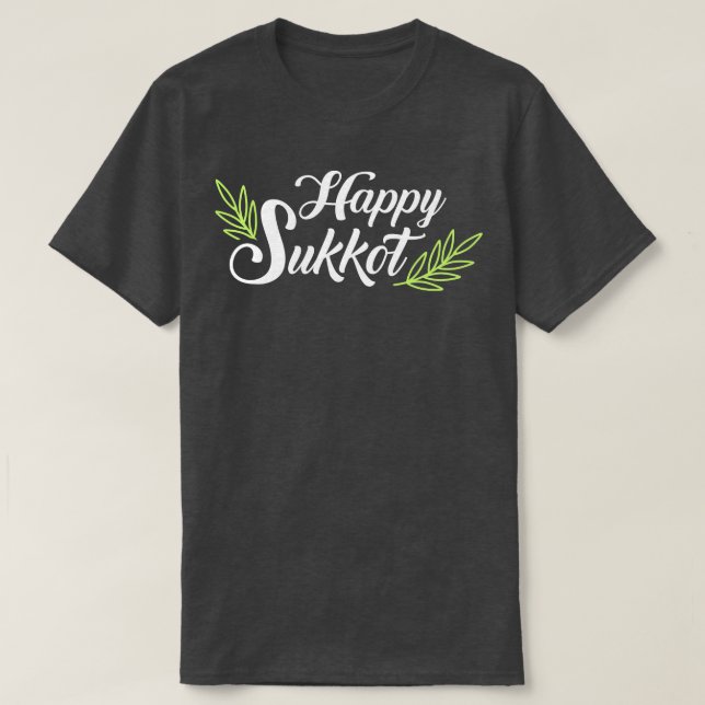 Camiseta Feliz Sukkot (Frente do Design)