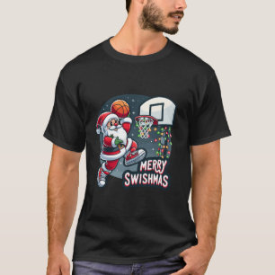 Camiseta Feliz Swishmas Engraçados Papais noeis de Natal Pl