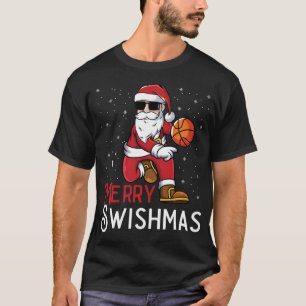 Camiseta Feliz Swishmas Engraçados Papais noeis de Natal Pl