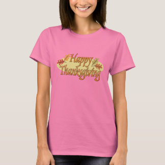Camiseta Feliz t-shirt de Ação de Graças
