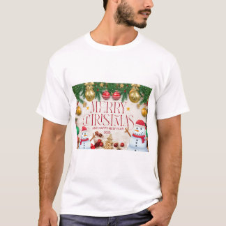 Camiseta Feliz t-shirt de Natal Feliz
