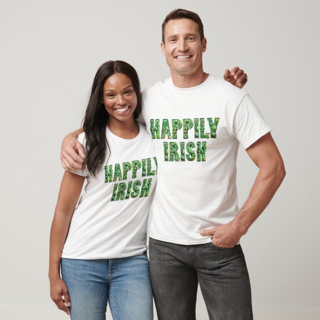Camiseta Feliz T-shirt irlandesa (Unissex)