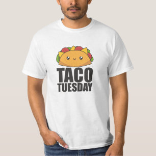 Camiseta Feliz Taco Terça-feira - Comida mexicana