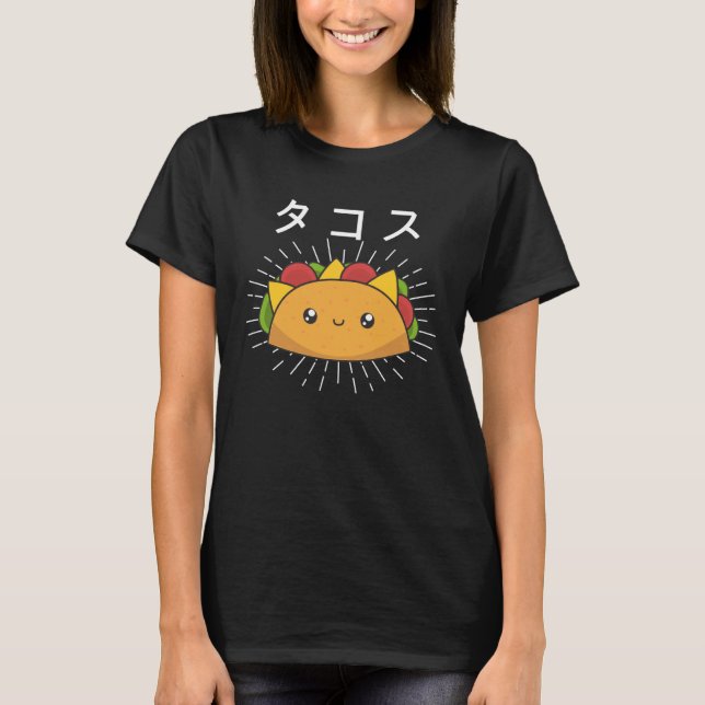 Camiseta Feliz Terça-feira de Taco comida mexicana (Frente)