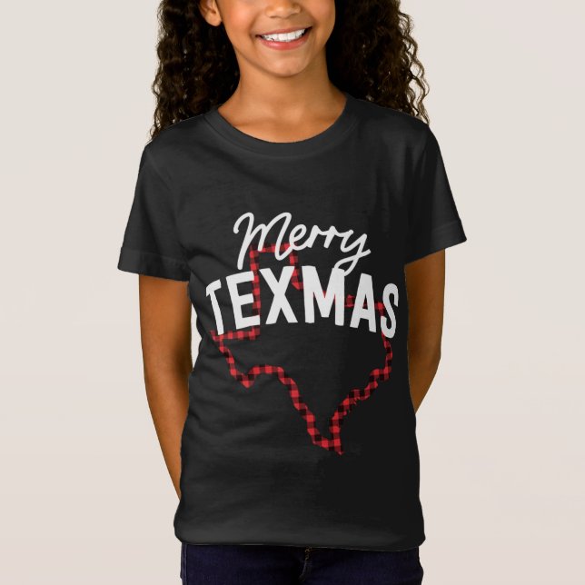 Camiseta Feliz Texmas Southern Texas State Buffal (Frente)