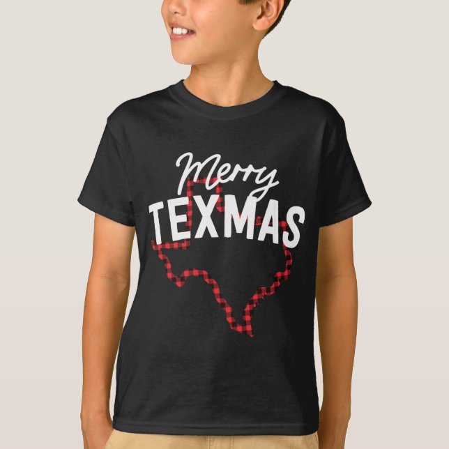 Camiseta Feliz Texmas Southern Texas State Buffal (Frente)