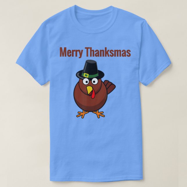 Camiseta Feliz Thanksmas Turkey T Limited Edition Graças (Frente do Design)