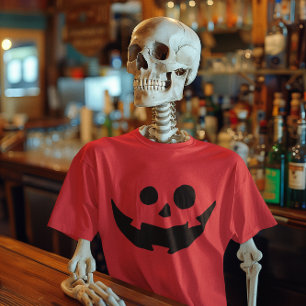 Camiseta Feliz traje de cara de abóbora