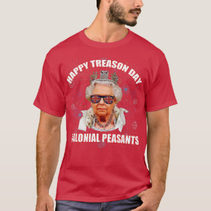 Camiseta FELIZ TREASON DAY PEASANTES COLONIAIS Elizabeth II
