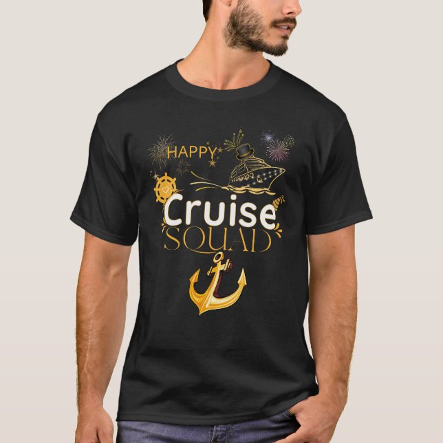 Camiseta Feliz Trilha de Aniversário do Cruzeiro Navio Fest (Frente)
