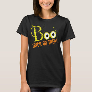Camiseta Feliz truque ou travessura no Baile de Olhos de Ha