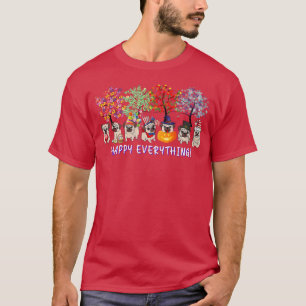 Camiseta Feliz Tudo Cãozinho Seasons O Ano Todo