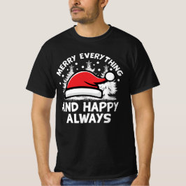 Camiseta Feliz Tudo E Texto Branco Sempre Feliz