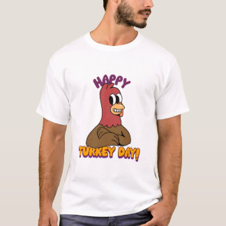 Camiseta Feliz Turco de Ação de Graças