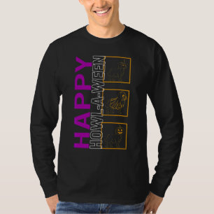 Camiseta Feliz Uivo Um Ween Halloween Retriever Golden Cão