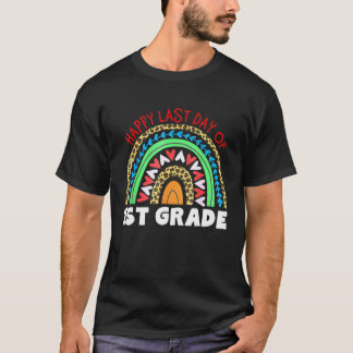 Camiseta Feliz Último Dia Da 1ª Série Professora Leopardo A