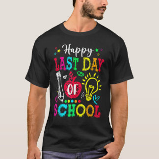 Camiseta Feliz Último Dia Da 2ª Série  Graduação Professor(