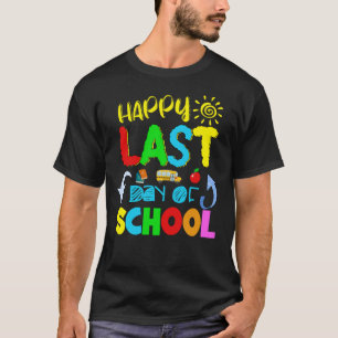 Camiseta feliz último dia de aula 2 escola