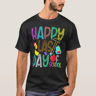 Camiseta Feliz Último Dia De Aula Alunos E Professores 1
