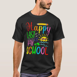 Camiseta Feliz Último Dia De Aula Alunos E Professores 2