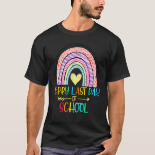 Camiseta Feliz Último Dia De Aula Professor Formatura Arco-