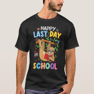 Camiseta Feliz Último Dia De Escola Criança Professor Pregu