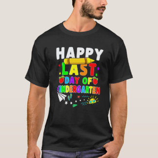 Camiseta Feliz Último Dia De Professores De Jardim De Infân
