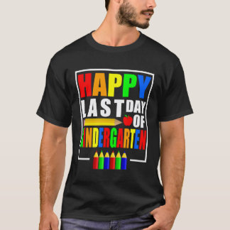 Camiseta Feliz Último Dia Do Jardim De Infância 2023 Profes