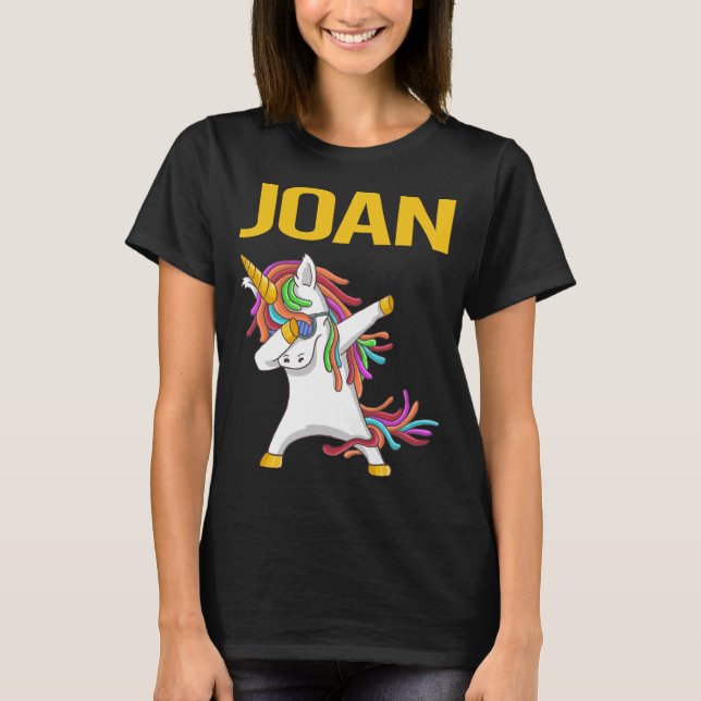 Camiseta Feliz Unicórnio - Joan Name (Frente)