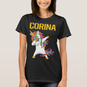 Camiseta Feliz Unicórnio - Nome Corina