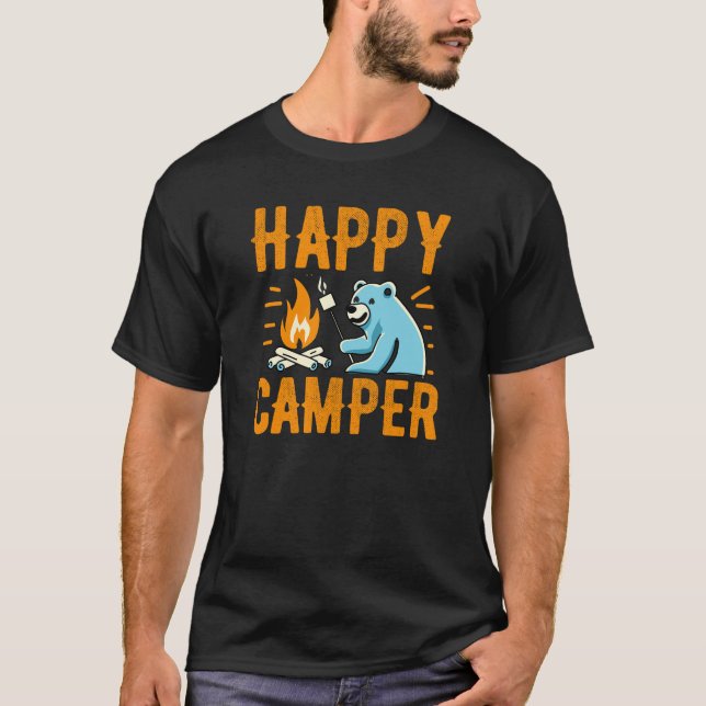 Camiseta Feliz Urso de Campanha - Campanha de Caminho de Fé (Frente)