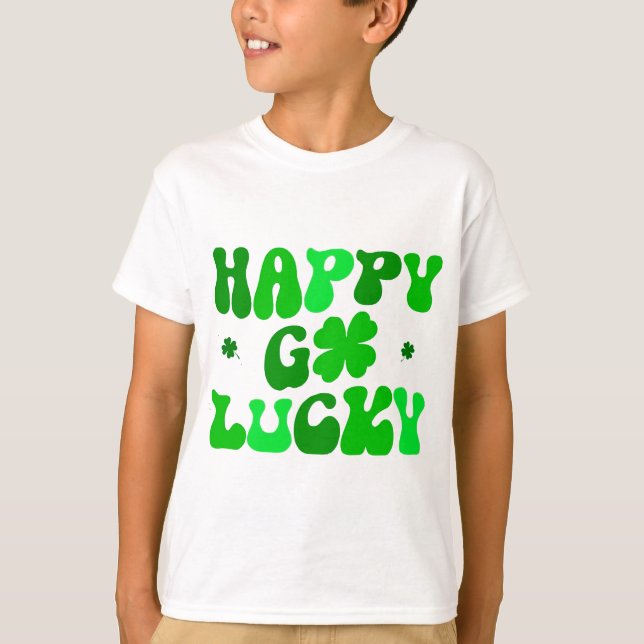 Camiseta FELIZ VÁ SORTE Rua de Shamrock. (Frente)