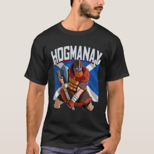 Camiseta Feliz véspera de Ano Novo Hogmanay Escocês