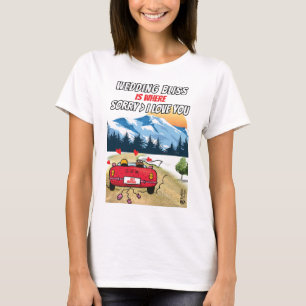 Camiseta Feliz vida casada, mulheres brancas