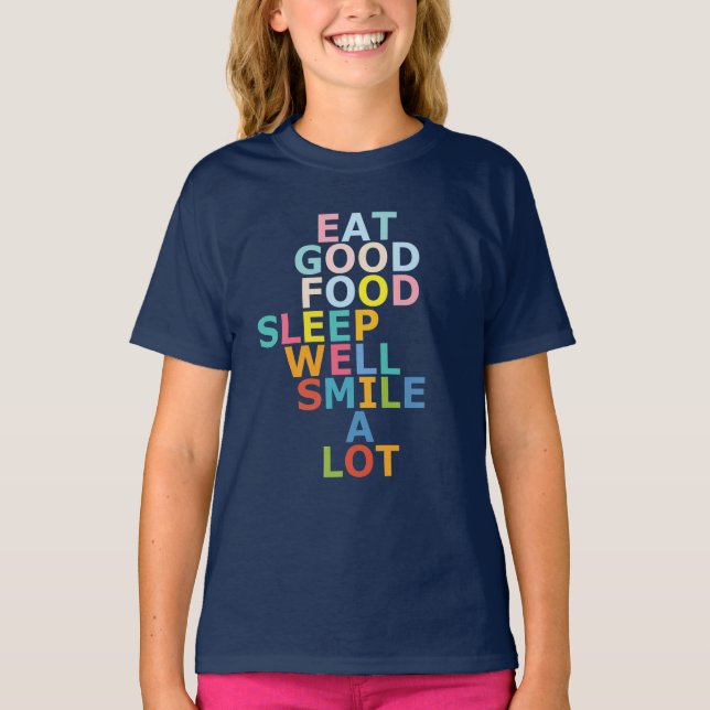 Camiseta Feliz vida T-Shirt (Frente)