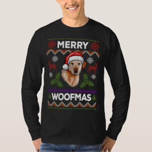 Camiseta Feliz Woofmas Feia Doce Natal Labrador Amor