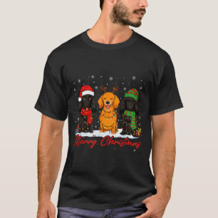 Camiseta Feliz Woofmas Papai Noel Rena Elf Dachshund Natal
