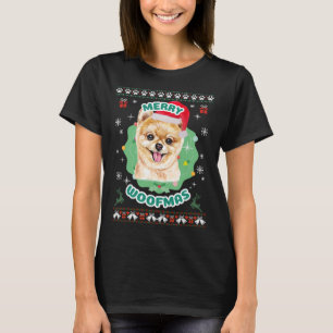 Camiseta Feliz Woofmas Pomeraniano