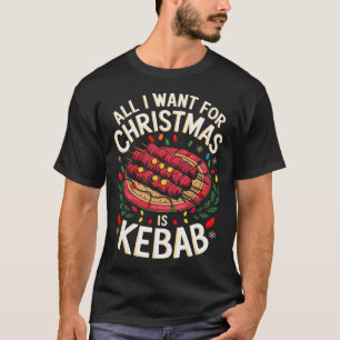 Camiseta Feliz Xmas Tudo O Que Quero É Que Homens Do Kebab 