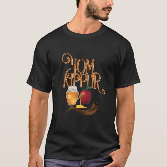 Camiseta Feliz Yom Kippur Judeu Dia de Atonamento (Frente)