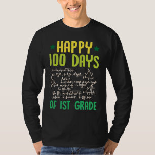 Camiseta Felizes 100 Dias De Equações De Professor De Matem