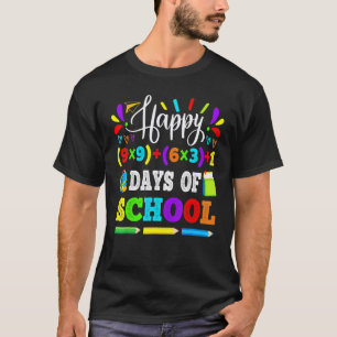 Camiseta Felizes 100 Dias de Escola 100ª Equação Matemática