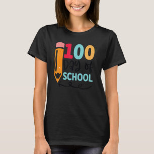 Camiseta Felizes 100 dias de escola meninos meninas jardim