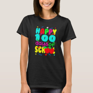 Camiseta Felizes 100 Dias De Escola Professor Aluno Fofinho