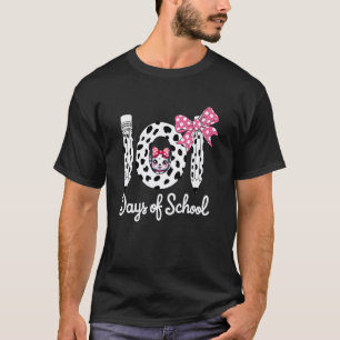 Camiseta Felizes 101 Dias De Escola Aluno Professor Criança